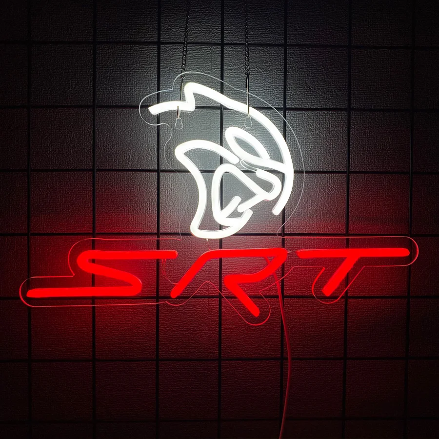 Auto Repair Shop Signs - Car Srt Garage Service Man Led