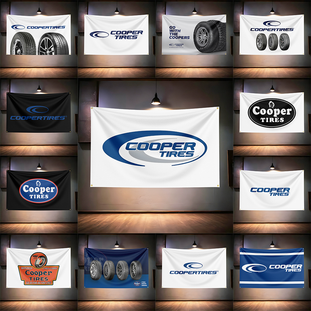 Auto Repair Shop Banners - Coop-ers Tires Flag 3x5ft 90x150cm For