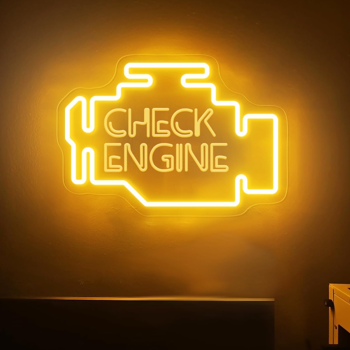 Auto Repair Shop Signs - Check Engine Neon Sign Car LED