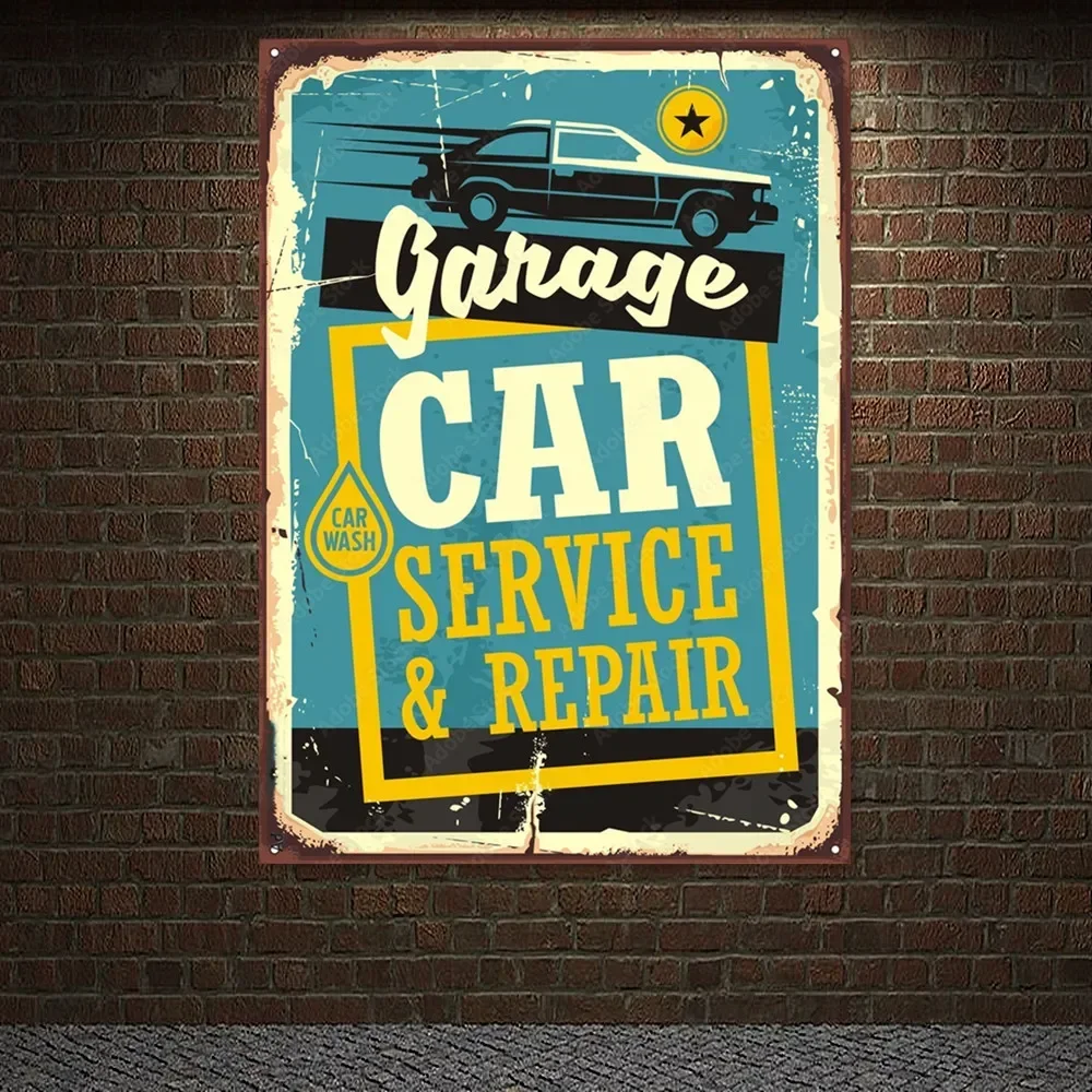 Vintage CAR SERVICE & REPAIR P - Auto Repair Shop Banners 리뷰 및 가격