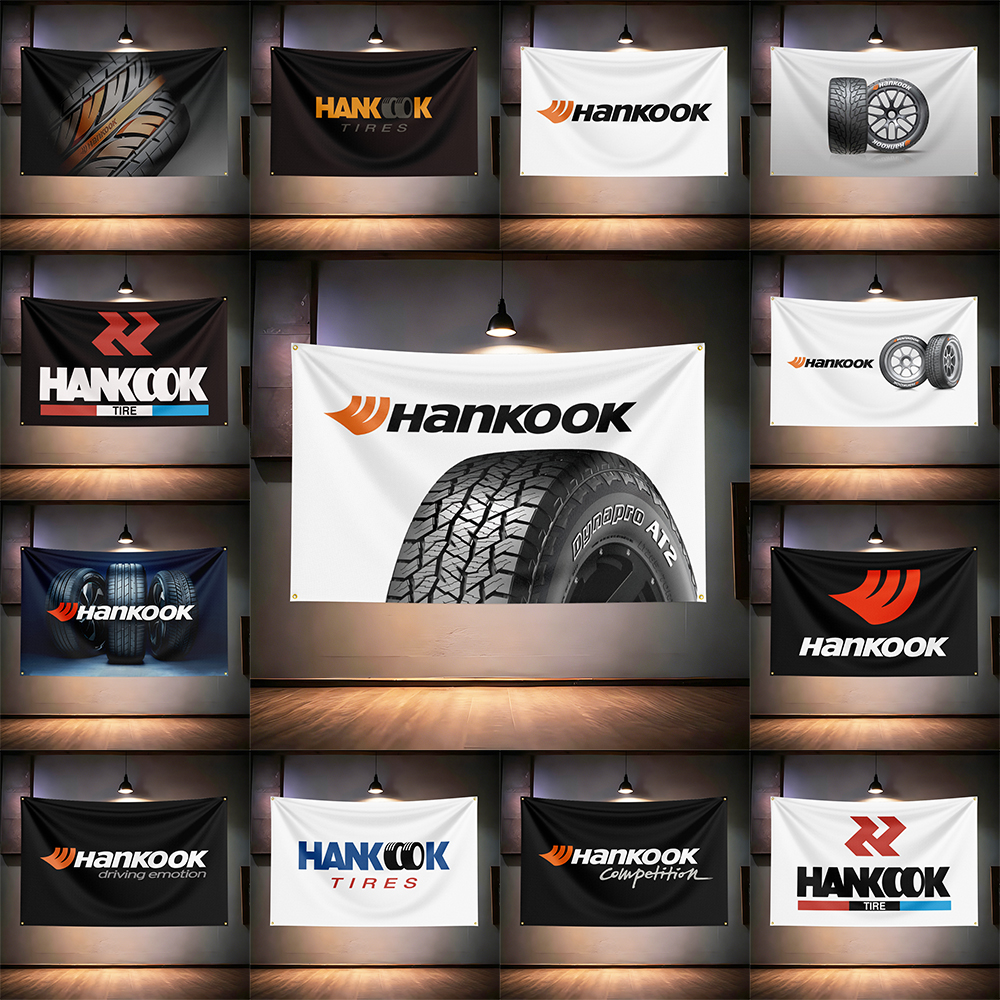 Han-kooks Tires Flag 3x5ft 90x - Auto Repair Shop Banners 리뷰 및 가격