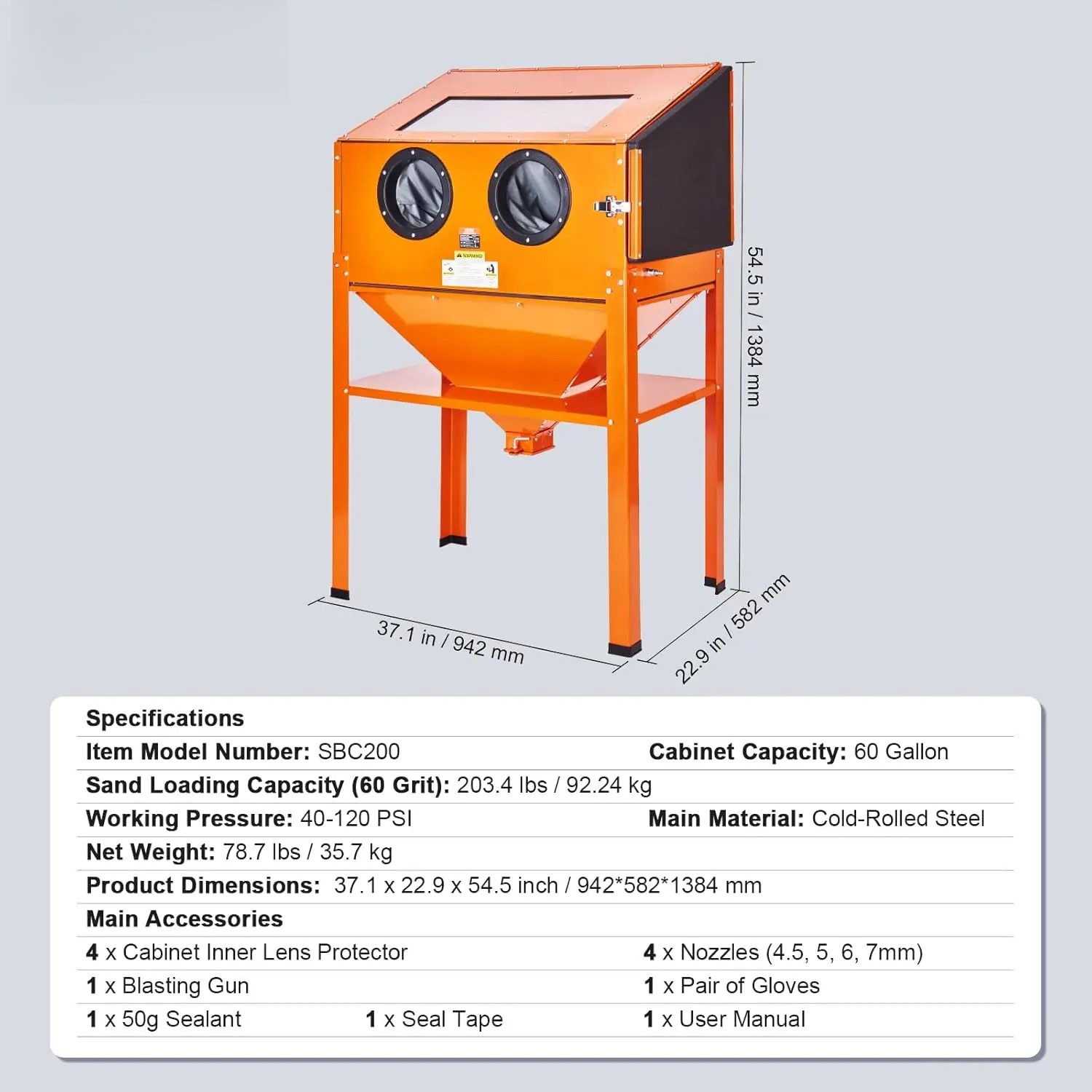 Blasting Cabinet with Stand,   - Sandblaster Cabinet 리뷰 및 가격