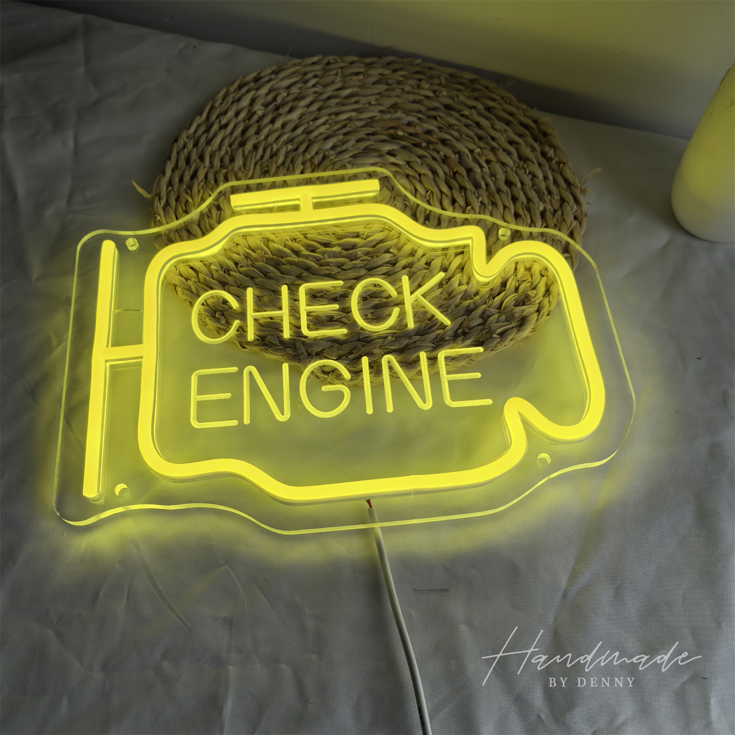 Check Engine Neon Sign, Led Ga - Auto Repair Shop Signs 리뷰 및 가격
