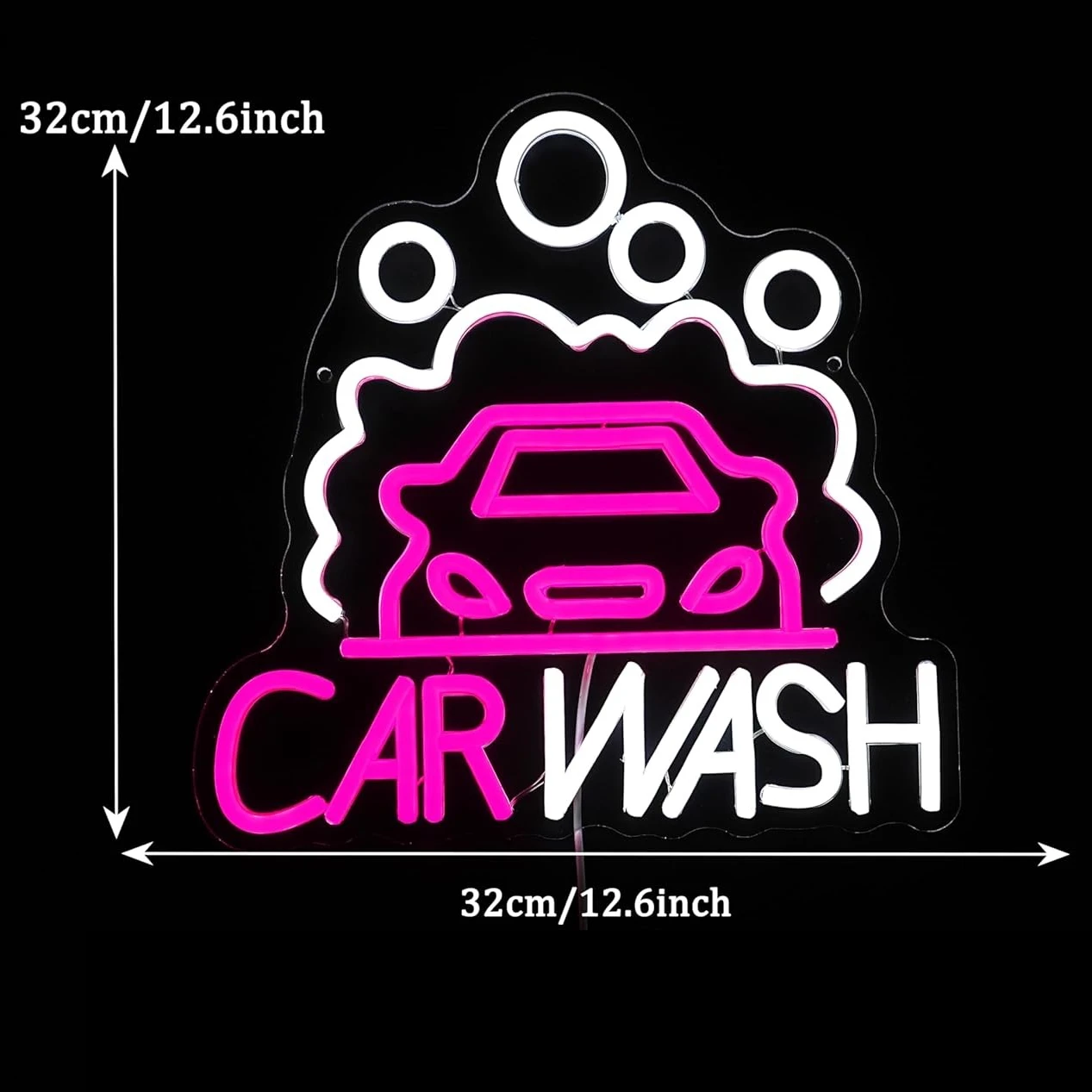 Sedan LED Neon Light Car Wash  - Auto Repair Shop Signs 리뷰 및 가격