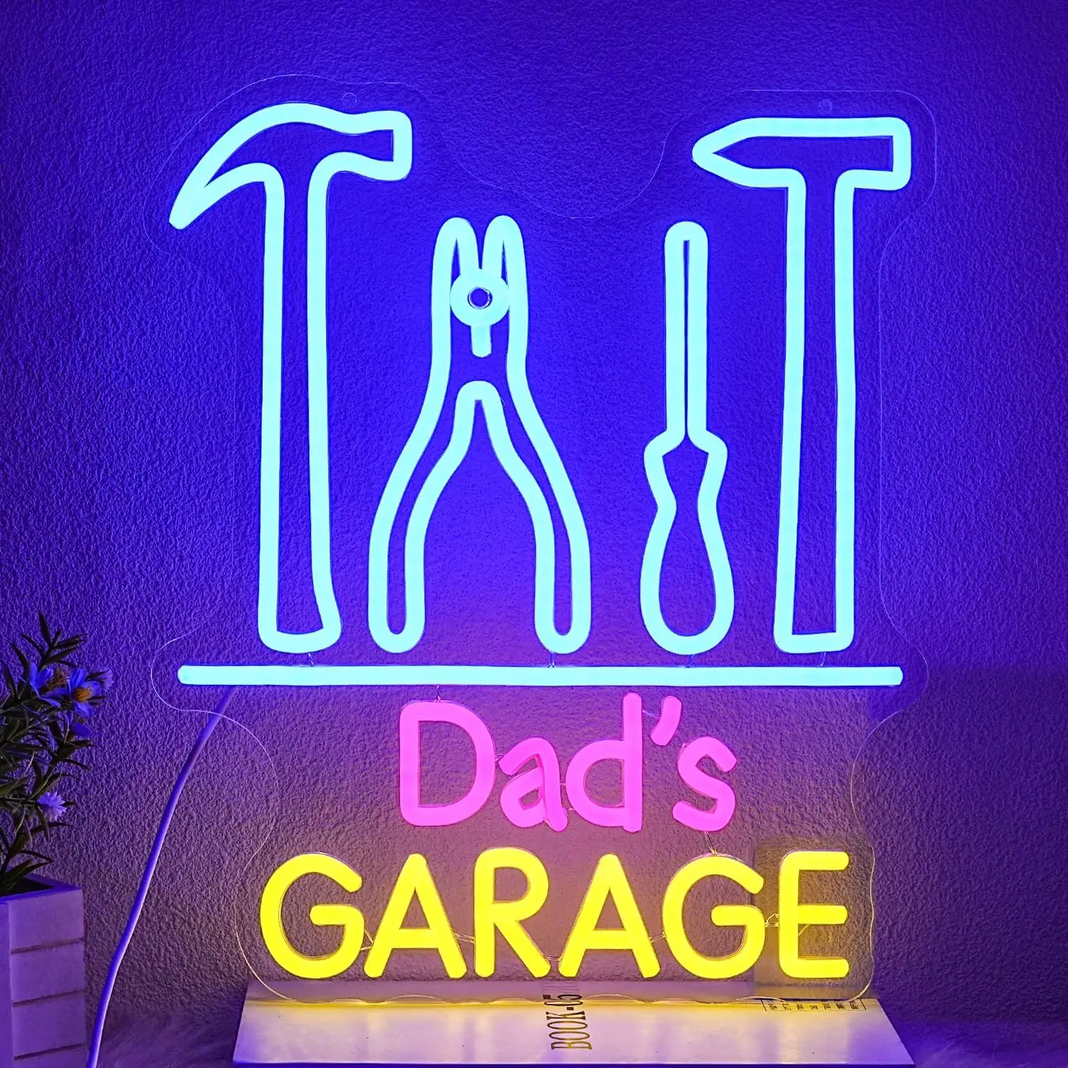 Dad's Garage Neon Sign USB Pow - Auto Repair Shop Signs 리뷰 및 가격