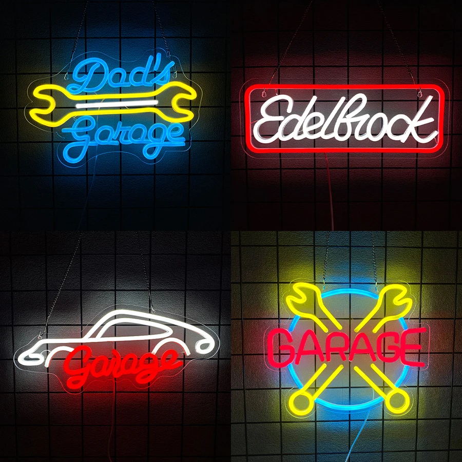 Dad's Garage Neon Sign For Wal - Auto Repair Shop Signs 리뷰 및 가격