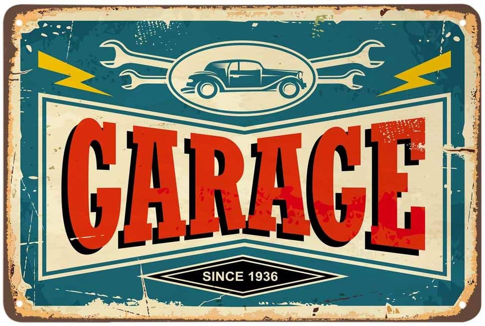 AOYEGO Garage Tin Sign,Auto Ca - Auto Repair Shop Signs 리뷰 및 가격