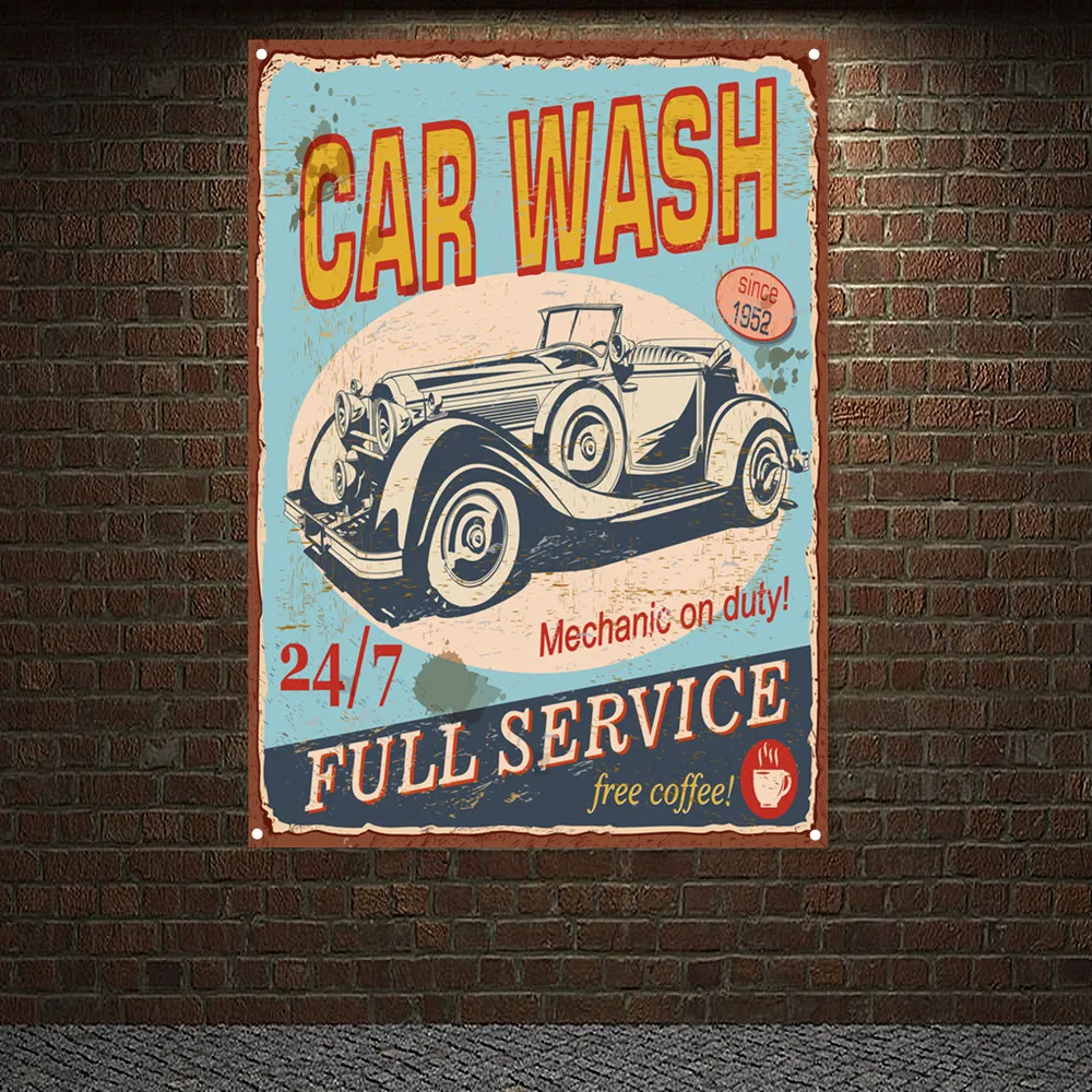 Vintage CAR Wash Full Service  - Auto Repair Shop Banners 리뷰 및 가격