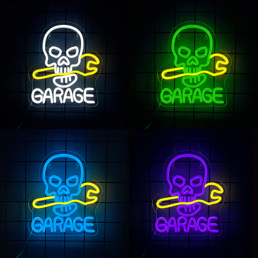 Multi-Color Garage Neon Sign F - Auto Repair Shop Signs 리뷰 및 가격