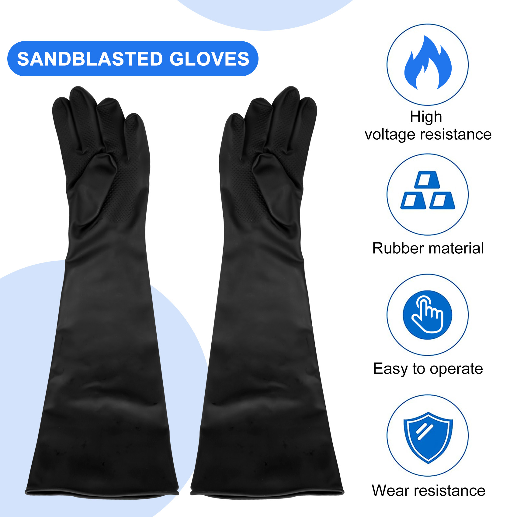 A68P-Sand Blasting Gloves For  - Sandblaster Cabinet 리뷰 및 가격