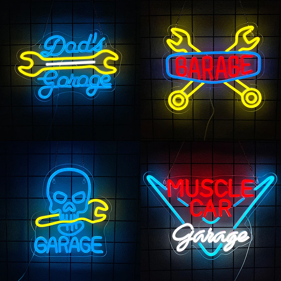 Light Up Sign For Man Cave,Aut - Auto Repair Shop Signs 리뷰 및 가격