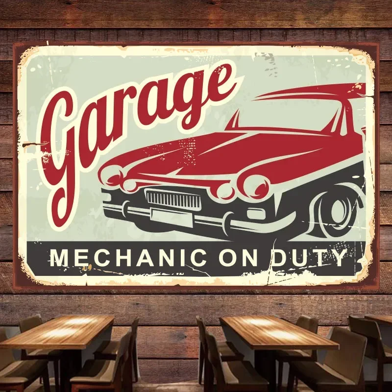 MECHANIC ON DUTY Vintage Cars  - Auto Repair Shop Banners 리뷰 및 가격