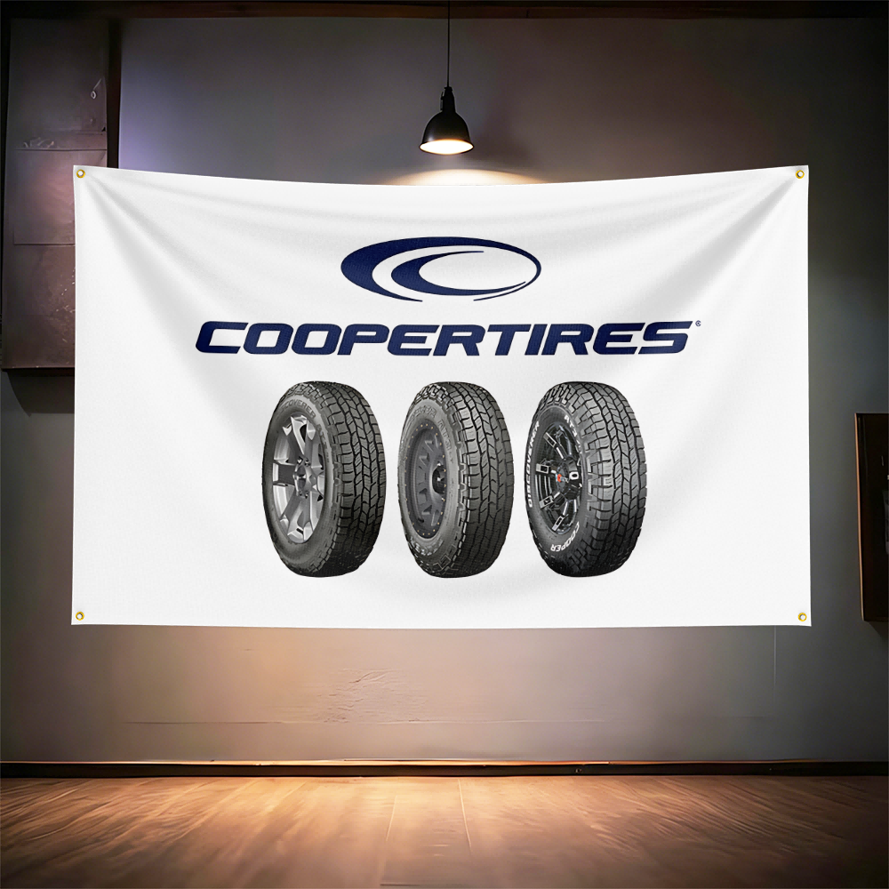 Coop-ers Tires Flag 3x5ft 90x1 - Auto Repair Shop Banners 리뷰 및 가격