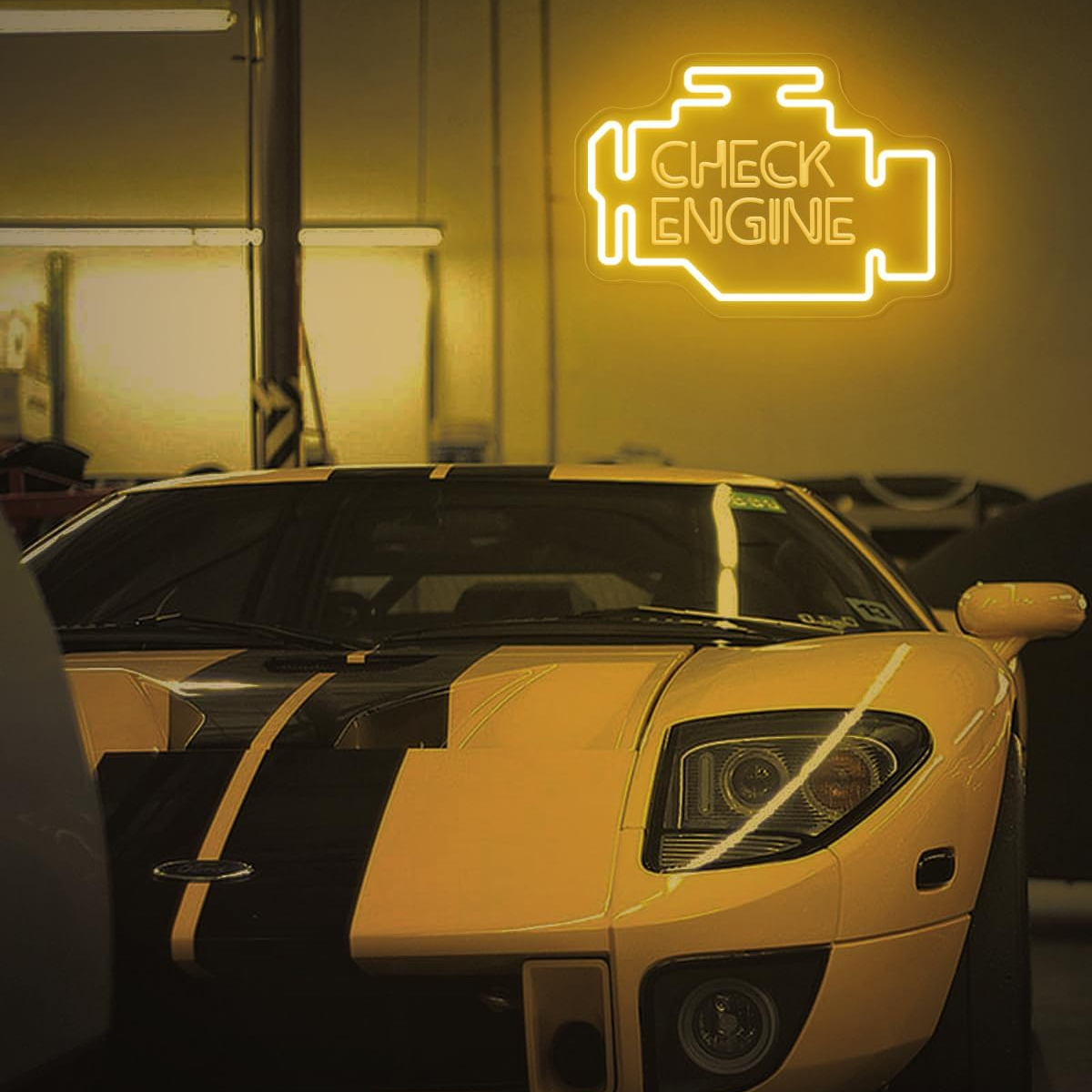 Check Engine Neon Sign Car LED - Auto Repair Shop Signs 리뷰 및 가격