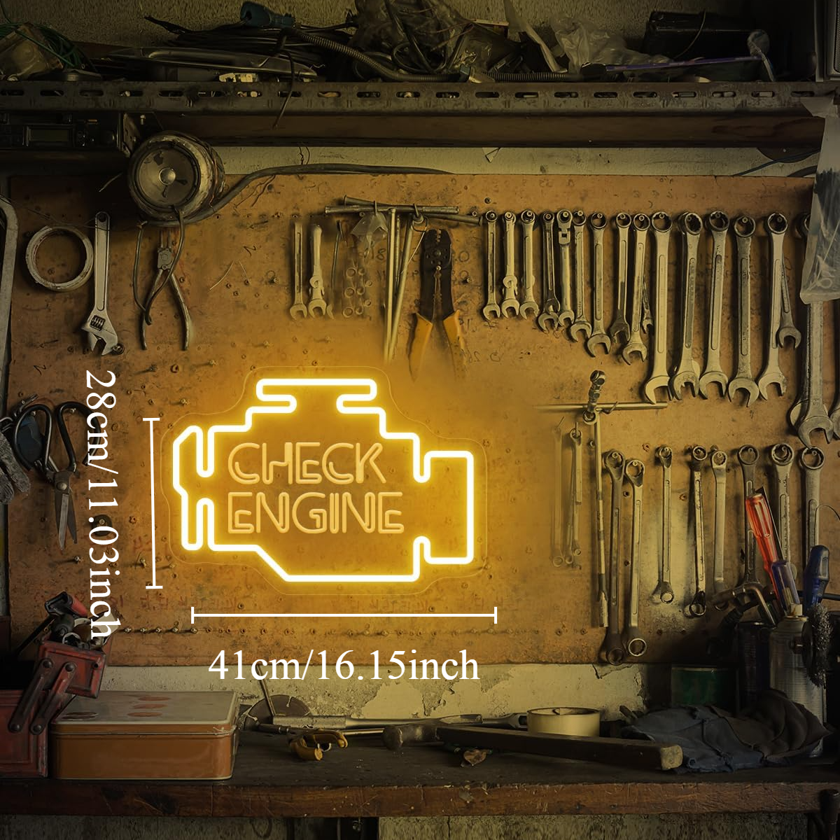 Check Engine Neon Sign Car LED - Auto Repair Shop Signs 리뷰 및 가격